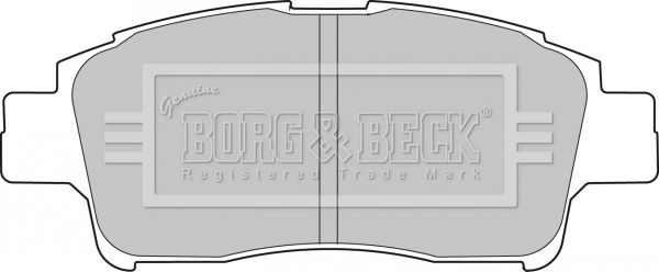 BORG & BECK Комплект тормозных колодок, дисковый тормоз BBP1681